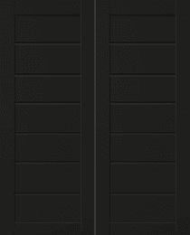 ALDA BLACK MATTE DOUBLE INVISIBLE METAL FRAME BELLDINNI MODERN INTERIOR DOOR - 2