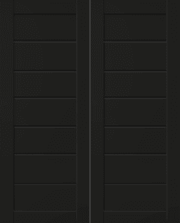 ALDA BLACK MATTE DOUBLE INVISIBLE METAL FRAME BELLDINNI MODERN INTERIOR DOOR - 2