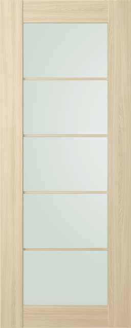 AVON 5 LITE VETRO LOIRE ASH SLAB BELLDINNI MODERN INTERIOR DOOR - 1