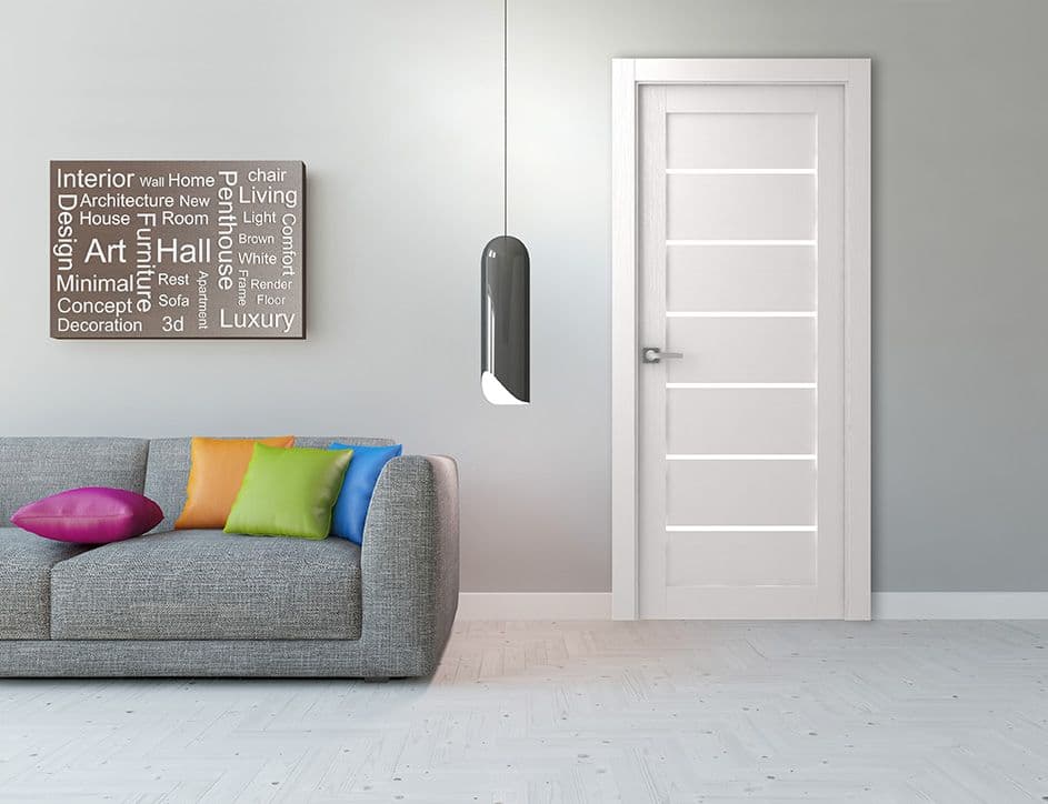 ALBA BIANCO NOBLE SWING BELLDINNI MODERN INTERIOR DOOR - 2