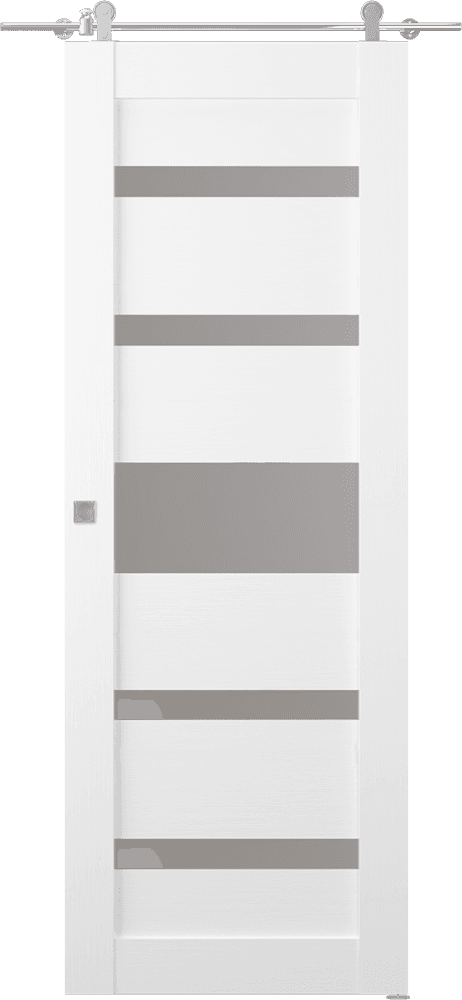 GINA VETRO BIANCO NOBLE BARN DOORS BELLDINNI MODERN INTERIOR DOOR