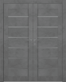 AVON 07-02 VETRO DARK URBAN DOUBLE BELLDINNI MODERN INTERIOR DOOR - 1