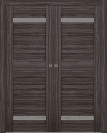 IMMA VETRO GRAY OAK DOUBLE POCKET BELLDINNI MODERN INTERIOR DOOR - 8