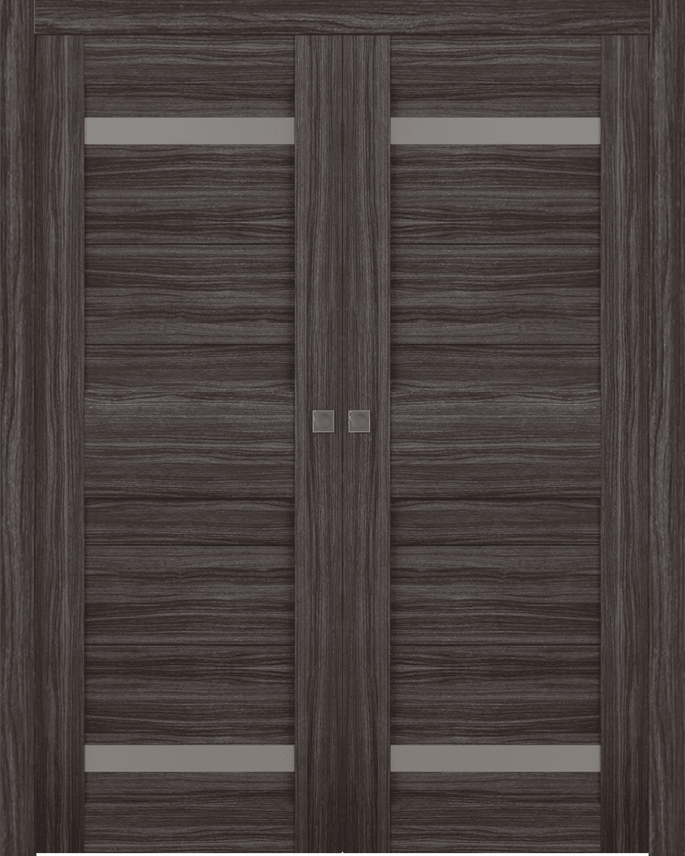 IMMA VETRO GRAY OAK DOUBLE POCKET BELLDINNI MODERN INTERIOR DOOR - 8