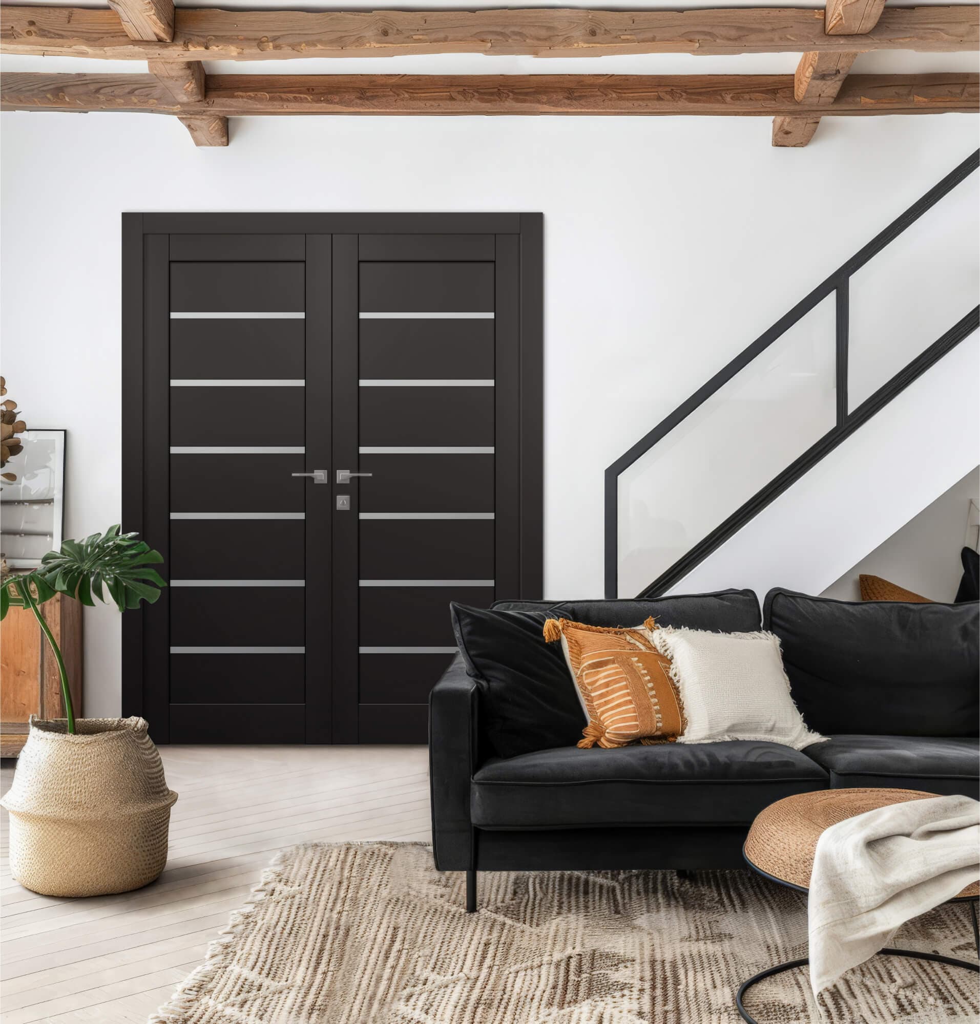 ALBA BLACK MATTE CLOSET BELLDINNI MODERN INTERIOR DOOR - 2