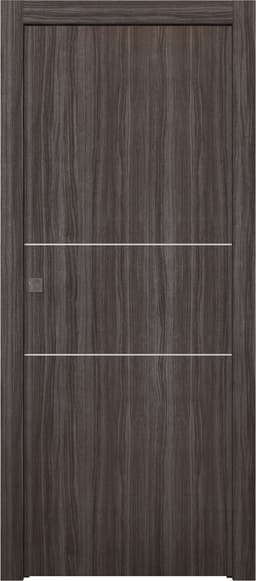 PALLADIO 2H GRAY OAK POCKET BELLDINNI MODERN INTERIOR DOOR - 1