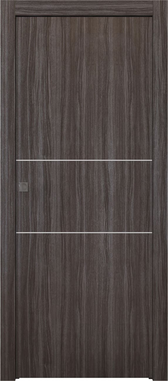 PALLADIO 2H GRAY OAK POCKET BELLDINNI MODERN INTERIOR DOOR - 1