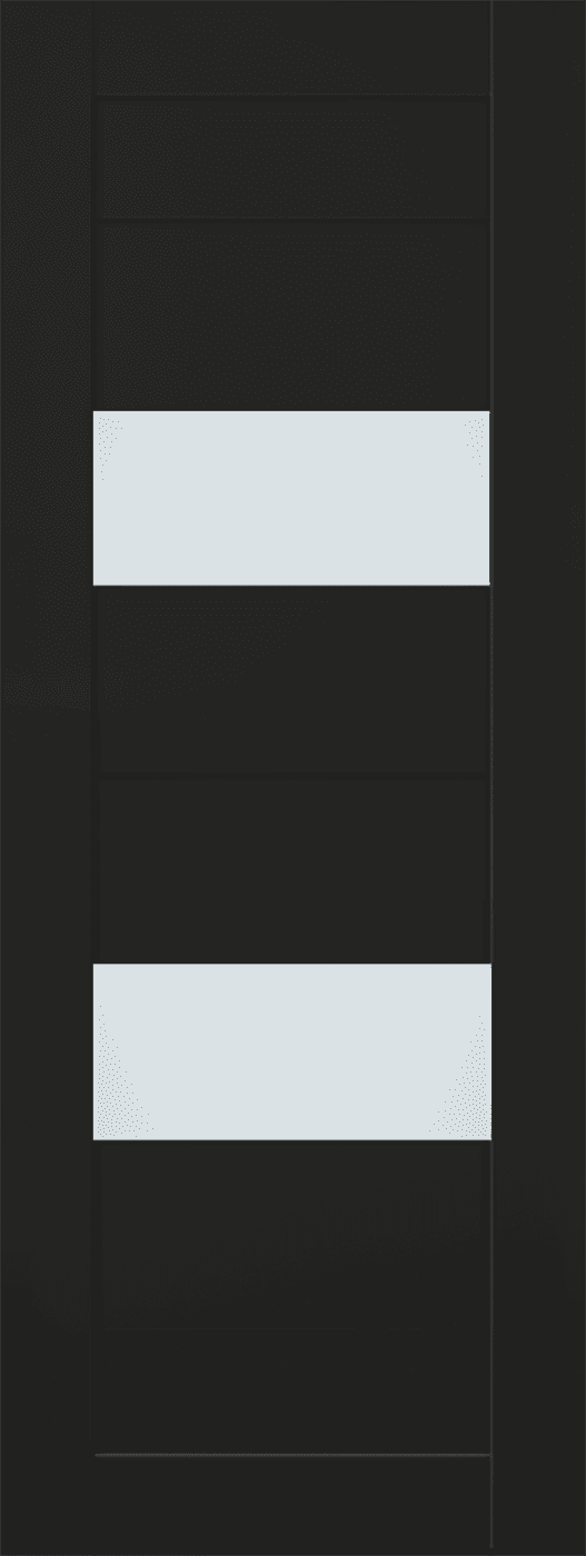 BERTA VETRO BLACK MATTE SLAB BELLDINNI MODERN INTERIOR DOOR - 1