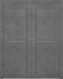 AVON 07 1H GOLD DARK URBAN DOUBLE BELLDINNI MODERN INTERIOR DOOR - 1