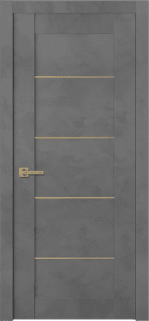 AVON 07 4H GOLD DARK URBAN SWING BELLDINNI MODERN INTERIOR DOOR - 1