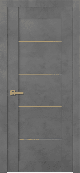 AVON 07 4H GOLD DARK URBAN SWING BELLDINNI MODERN INTERIOR DOOR - 1