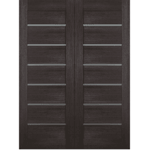 AVON 07-02 VETRO VERALINGA OAK BYPASS BELLDINNI MODERN INTERIOR DOOR - 2