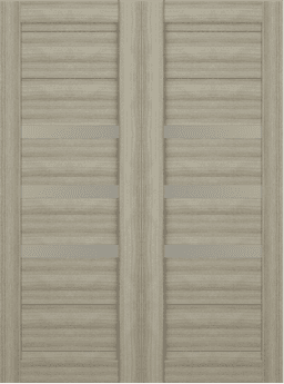 DORA VETRO SHAMBOR DOUBLE BARN BELLDINNI MODERN INTERIOR DOOR - 2