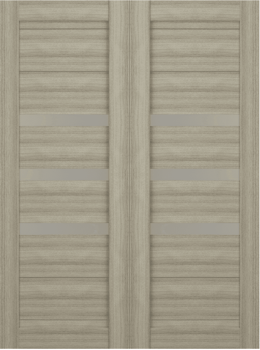 DORA VETRO SHAMBOR DOUBLE BARN BELLDINNI MODERN INTERIOR DOOR - 2