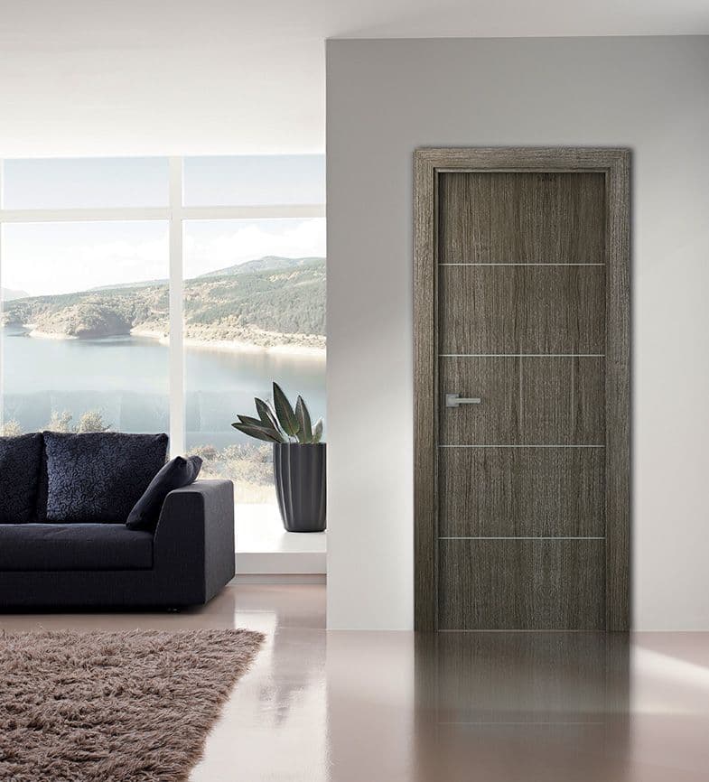 PALLADIO 4H GRAY OAK SWING BELLDINNI MODERN INTERIOR DOOR - 2
