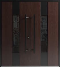Double metal-aluminum modern exterior door Ronex 1205 8ft - 1