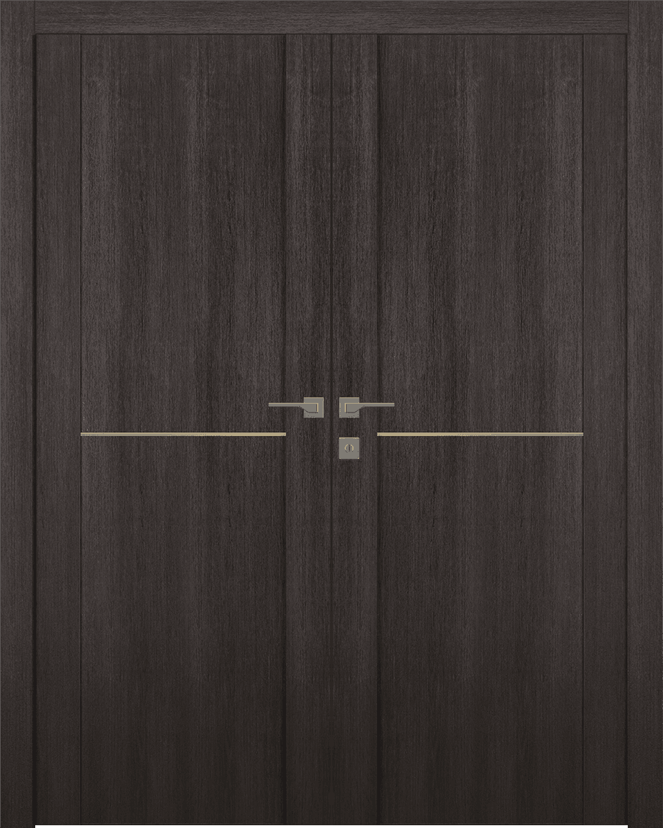 AVON 01 1H GOLD VERALINGA OAK DOUBLE BELLDINNI MODERN INTERIOR DOOR - 1