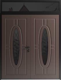 Double metal-aluminum modern exterior door Ronex 1277 - 4