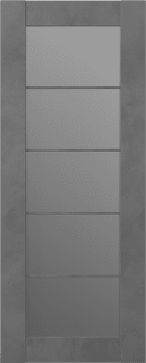 AVON 5 LITE VETRO DARK URBAN BARN BELLDINNI MODERN INTERIOR DOOR - 2