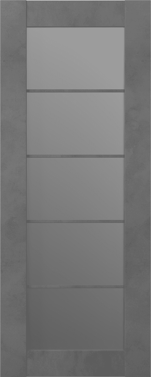 AVON 5 LITE VETRO DARK URBAN BARN BELLDINNI MODERN INTERIOR DOOR - 2