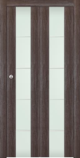 PALLADIO 202 4H VETRO GRAY OAK BI-FOLD DOORS BELLDINNI MODERN INTERIOR DOOR - 1
