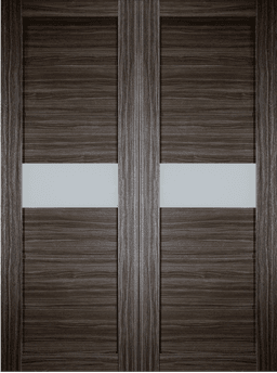 EDNA VETRO GRAY OAK DOUBLE BARN BELLDINNI MODERN INTERIOR DOOR - 2