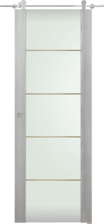 AVON 202 4H GOLD STRIPS VETRO RIBEIRA ASH BARN DOORS BELLDINNI MODERN INTERIOR DOOR - 1