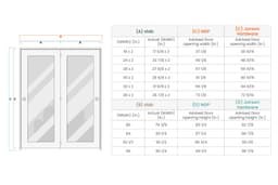 PALLADIO 5 LITE VETRO GRAY OAK BI-FOLD BELLDINNI MODERN INTERIOR DOOR - 8