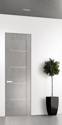 AVON 07 4H LIGHT URBAN INVISIBLE METAL FRAME BELLDINNI MODERN INTERIOR DOOR - 1