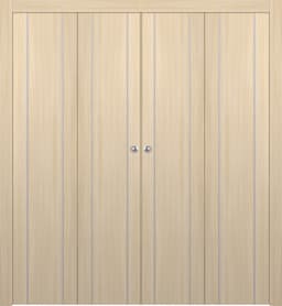 OPTIMA 2U LOIRE ASH DOUBLE BI-FOLD DOORS BELLDINNI MODERN INTERIOR DOOR - 1