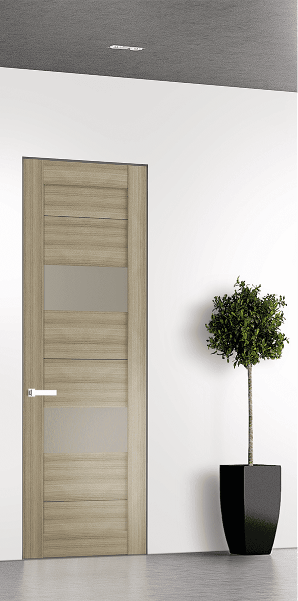BERTA VETRO SHAMBOR INVISIBLE METAL FRAME BELLDINNI MODERN INTERIOR DOOR - 1