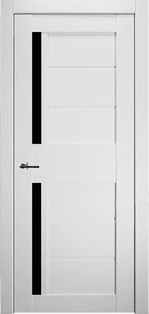 ESTA BLACK VETRO BIANCO NOBLE SWING BELLDINNI MODERN INTERIOR DOOR - 1