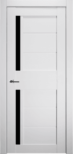 ESTA BLACK VETRO BIANCO NOBLE SWING BELLDINNI MODERN INTERIOR DOOR - 1