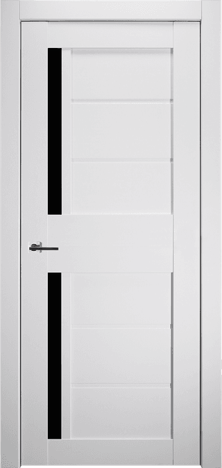 ESTA BLACK VETRO BIANCO NOBLE SWING BELLDINNI MODERN INTERIOR DOOR