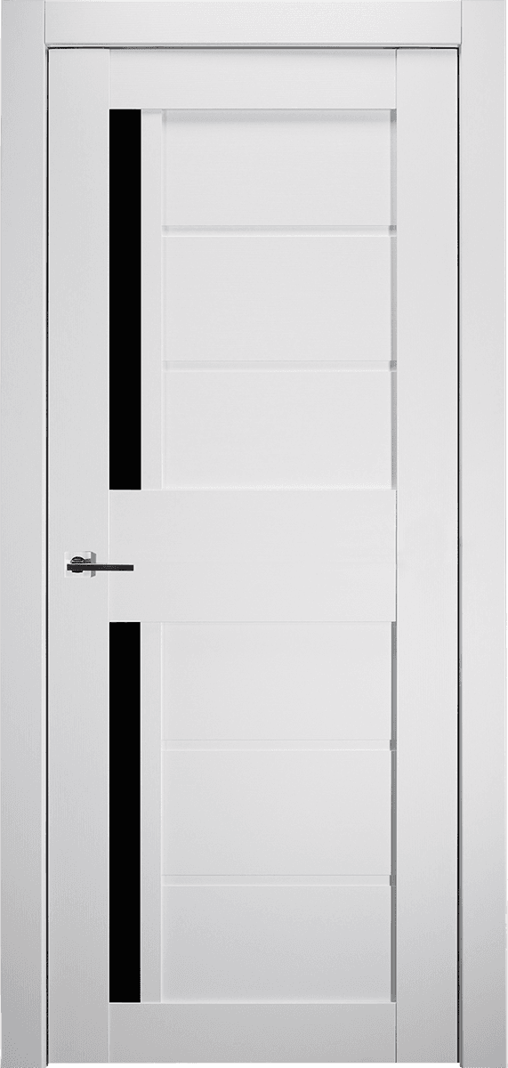 Esta Black Vetro Bianco Noble Swing Belldinni Modern Interior Door