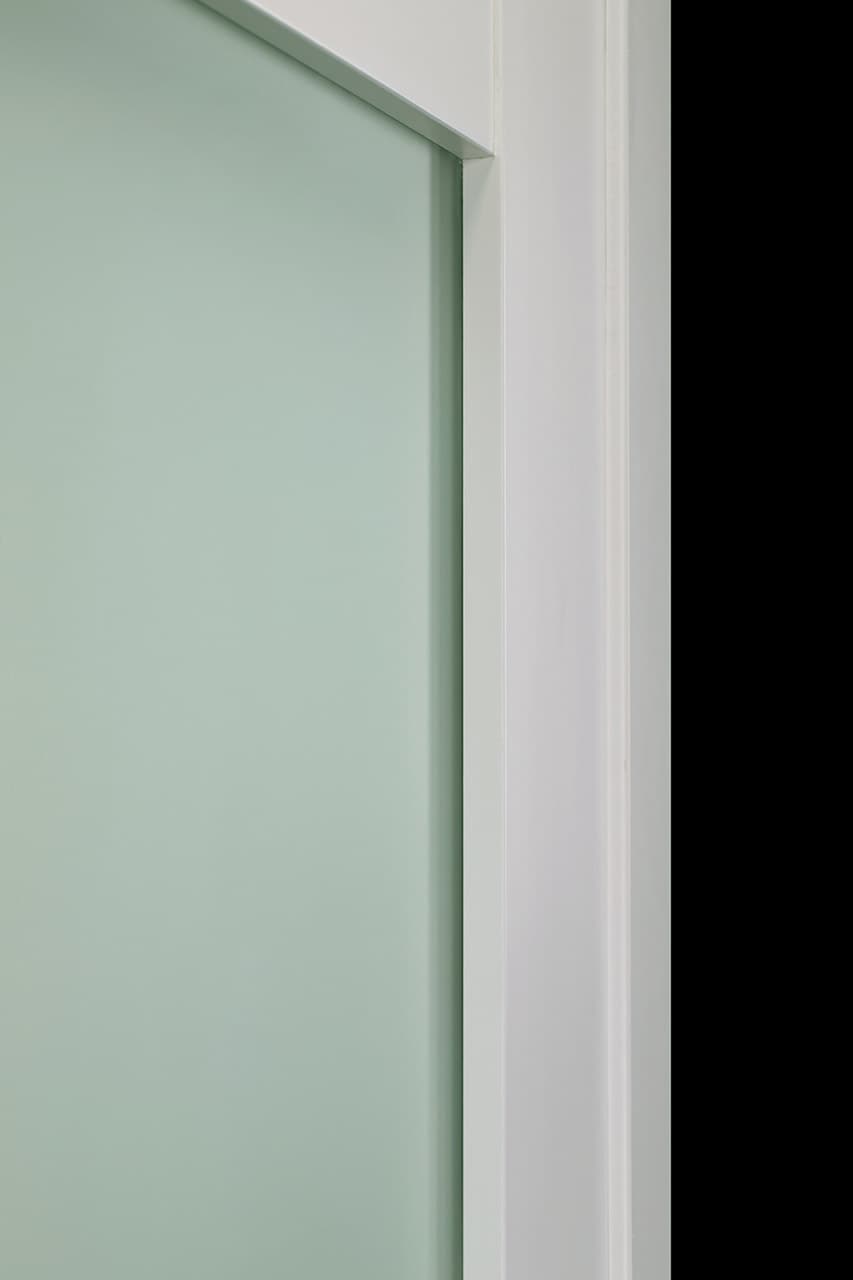 SMART PRO 5 LITE VETRO POLAR WHITE POCKET BELLDINNI MODERN INTERIOR DOOR - 6