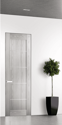 AVON 07 4H RIBEIRA ASH INVISIBLE METAL FRAME BELLDINNI MODERN INTERIOR DOOR - 1