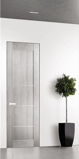 AVON 07 4H RIBEIRA ASH INVISIBLE METAL FRAME BELLDINNI MODERN INTERIOR DOOR - 1