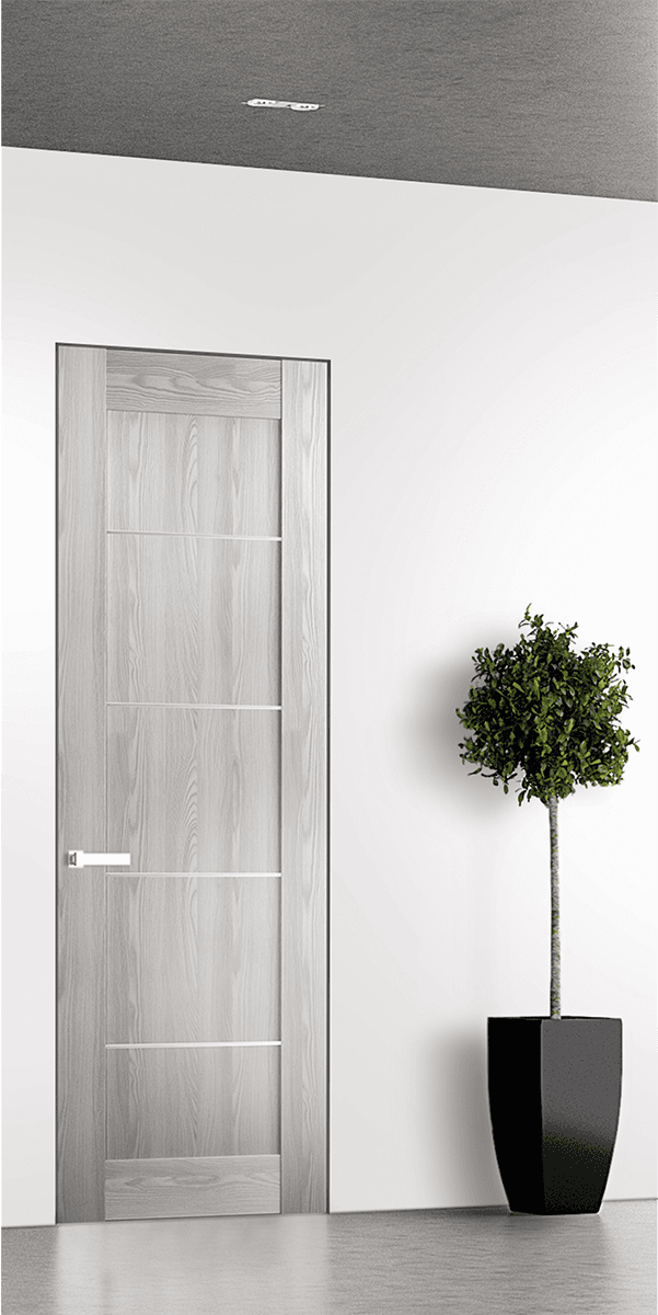 AVON 07 4H RIBEIRA ASH INVISIBLE METAL FRAME BELLDINNI MODERN INTERIOR DOOR - 1