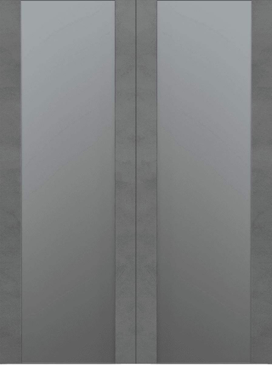 AVON 202 VETRO DARK URBAN DOUBLE BI-FOLD BELLDINNI MODERN INTERIOR DOOR - 2