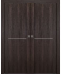AVON 01 1H VERALINGA OAK DOUBLE POCKET DOORS BELLDINNI MODERN INTERIOR DOOR - 1