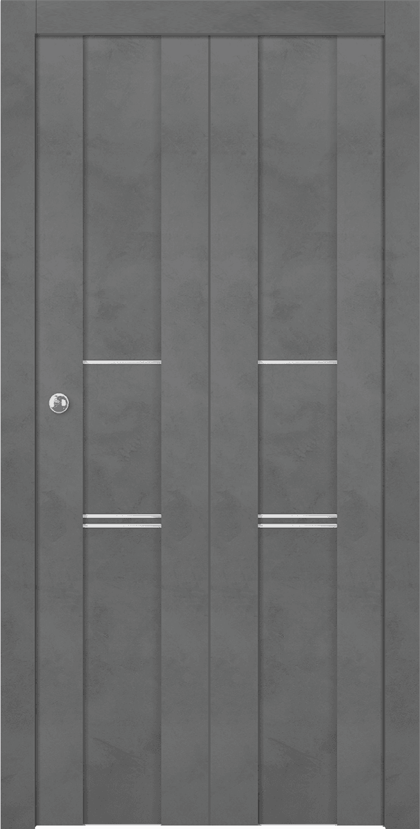 AVON 01 3H DARK URBAN BI-FOLD BELLDINNI MODERN INTERIOR DOOR - 1