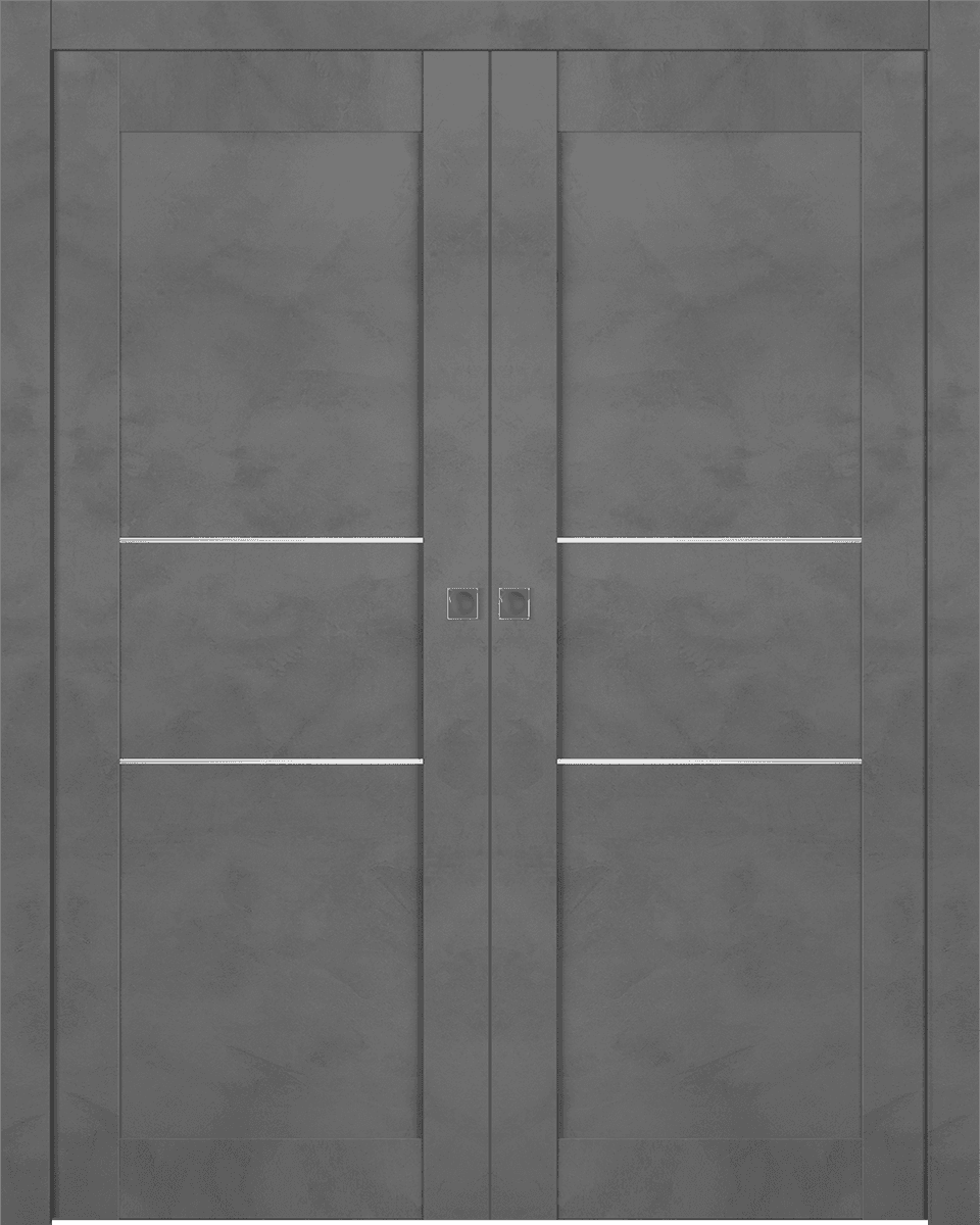AVON 07 2H DARK URBAN DOUBLE POCKET BELLDINNI MODERN INTERIOR DOOR - 1