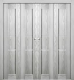 AVON 07 3H RIBEIRA ASH DOUBLE BI-FOLD BELLDINNI MODERN INTERIOR DOOR - 1