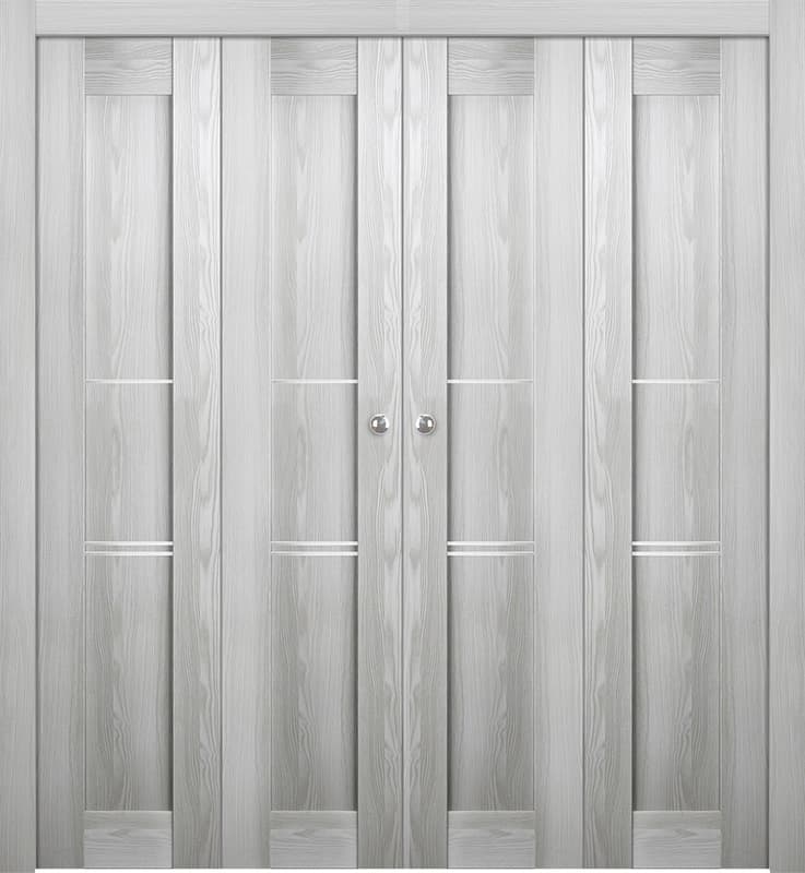 AVON 07 3H RIBEIRA ASH DOUBLE BI-FOLD BELLDINNI MODERN INTERIOR DOOR - 1