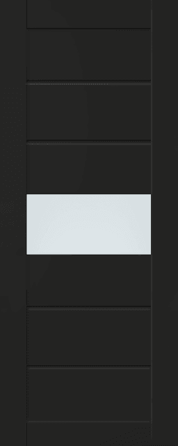EDNA VETRO BLACK MATTE SLAB BELLDINNI MODERN INTERIOR DOOR - 1