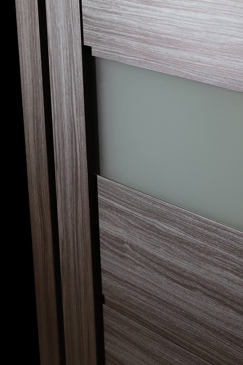 LETI VETRO GRAY OAK BYPASS BELLDINNI MODERN INTERIOR DOOR - 5