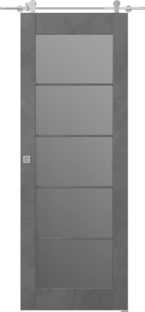 AVON 5 LITE VETRO DARK URBAN BARN BELLDINNI MODERN INTERIOR DOOR - 1