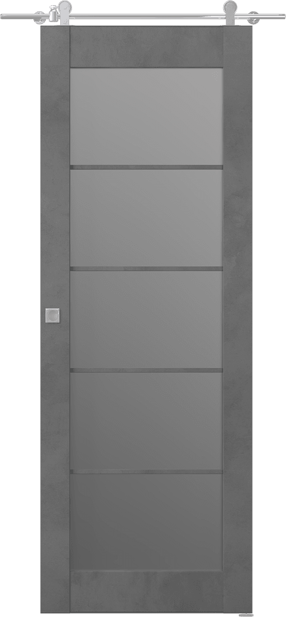 AVON 5 LITE VETRO DARK URBAN BARN BELLDINNI MODERN INTERIOR DOOR - 1