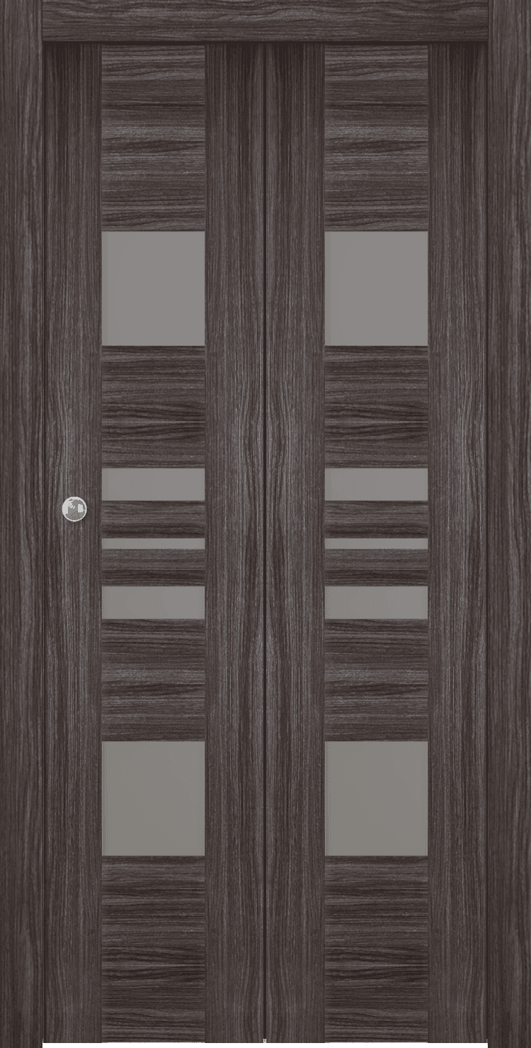 ROMI VETRO GRAY OAK BI-FOLD BELLDINNI MODERN INTERIOR DOOR - 1